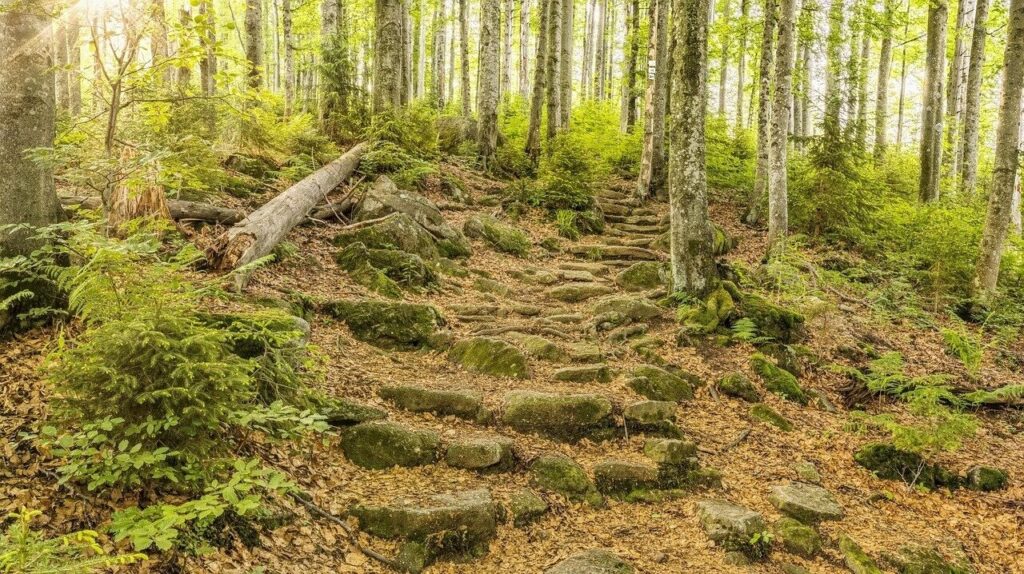 Wanderweg im Nationalpark Bayerischer Wald